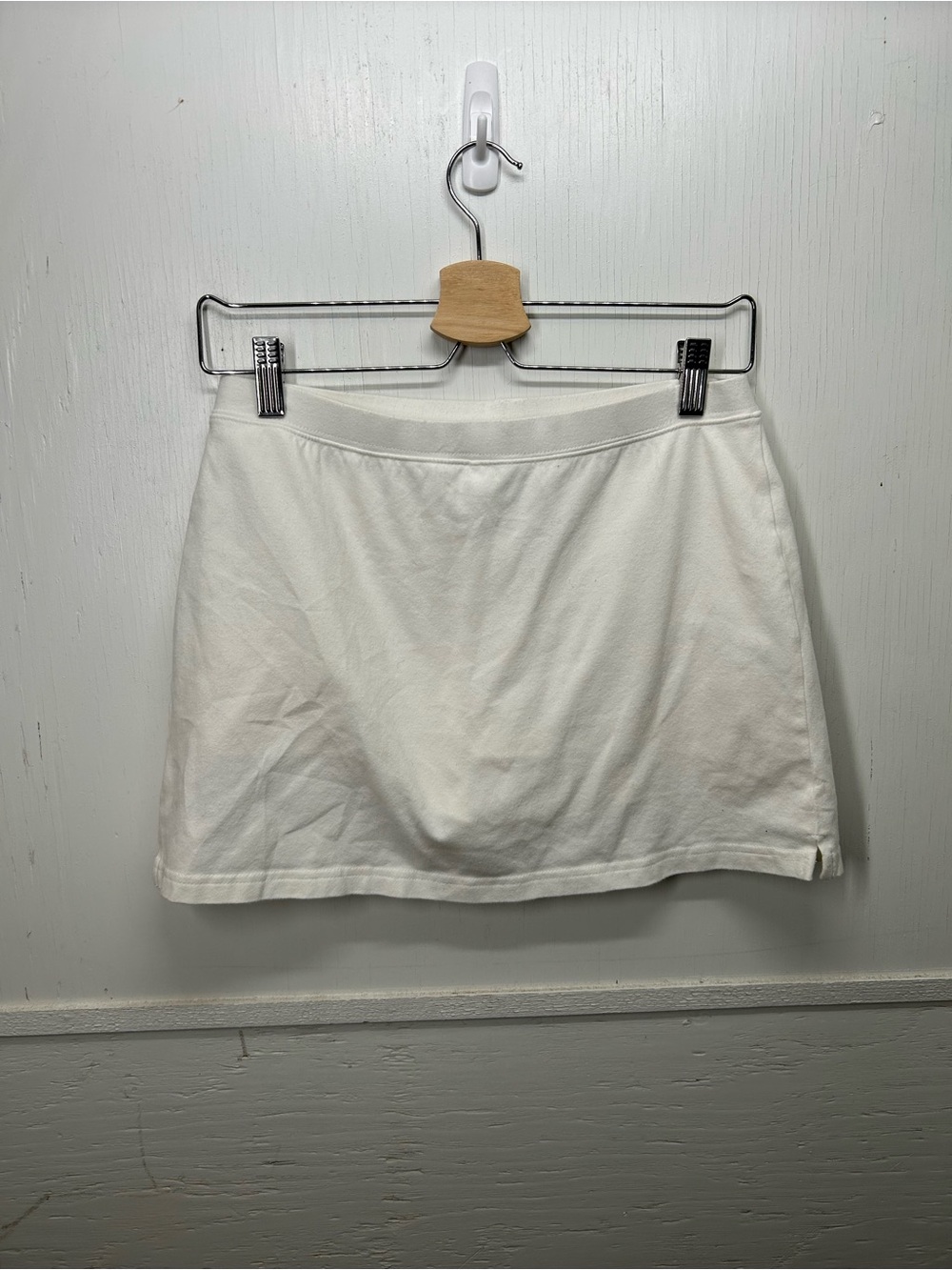 White Mini Skirt - Simple A-Line